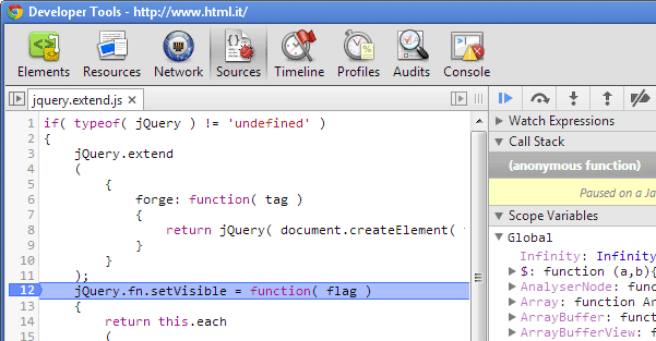 DevTools Chrome