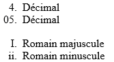 CSS 3 : Puces au format décimal et romain