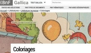 Des coloriages à la Bibliothèque Nationale de France