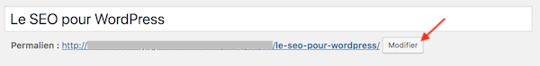 WordPress - Mot clé dans l'url